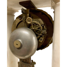 Load image into Gallery viewer, French Charles X Marble and Brass Portico Mantel Clock Circa 1860-Clock-Antique Warehouse