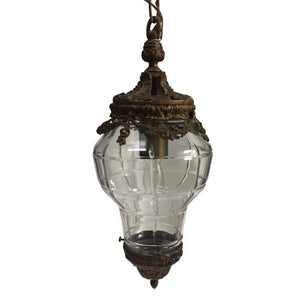 French Louis XIV "Versailles" Style Gilt Bronze Hanging Lantern-Lantern-Antique Warehouse