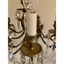 Load image into Gallery viewer, French Louis XV Bronze and Crystal Sconces - 5 Light - a pair-Sconces-Antique Warehouse