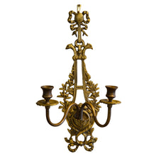 Load image into Gallery viewer, French Two Candle Brass Sconce-Sconces-Antique Warehouse