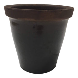 Glazed Terra Cotta Ceramic Planters-Planters-Antique Warehouse