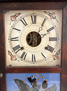 Antique Column Mantle Clock by Van Tassel-Clock-Antique Warehouse