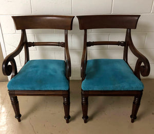 Mid 19th Century Antique Victorian Mahogany Chairs - Set of 8-Dining Chairs-Antique Warehouse