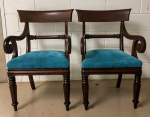Mid 19th Century Antique Victorian Mahogany Chairs - Set of 8-Dining Chairs-Antique Warehouse