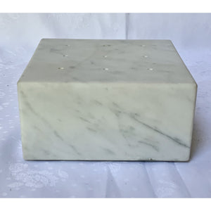 Italian Marble Block Incense/Candle Holder-Decor-Antique Warehouse