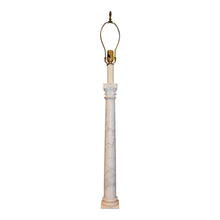 Load image into Gallery viewer, Italian NeoClassical White Marble Column Table Lamp - 41&quot; Tall-Lamp-Antique Warehouse