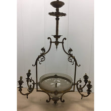 Load image into Gallery viewer, Large Brass Art Nouveau Chandelier-Chandelier-Antique Warehouse