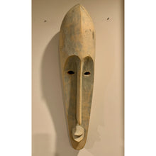 Load image into Gallery viewer, Large Fang Mask with Elongated Face - Hand Carved - 32&quot;H-Sculpture-Antique Warehouse