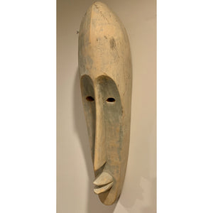 Large Fang Mask with Elongated Face - Hand Carved - 32"H-Sculpture-Antique Warehouse