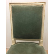 Load image into Gallery viewer, Late 19th Century French Painted and Carved Occasional Chair with Green Velvet Upholstery-Chairs-Antique Warehouse