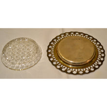 Load image into Gallery viewer, Mappin &amp; Webb Sterling Silver Tray with Etched Glass Dish-Decor-Antique Warehouse