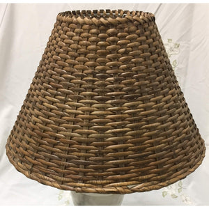 Medium Wicker Empire Lampshade - 15" Diam. x 9"H - a Pair available-Lampshade-Antique Warehouse