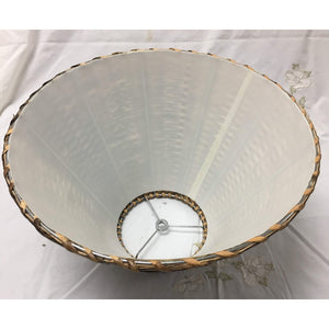 Medium Wicker Empire Lampshade - 15" Diam. x 9"H - a Pair available-Lampshade-Antique Warehouse