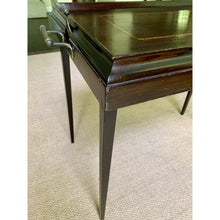 Load image into Gallery viewer, Mid Century Folding Mahogany Inlaid Butlers Side Tray Table-Table-Antique Warehouse