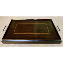 Load image into Gallery viewer, Mid Century Folding Mahogany Inlaid Butlers Side Tray Table-Table-Antique Warehouse