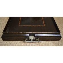 Load image into Gallery viewer, Mid Century Folding Mahogany Inlaid Butlers Side Tray Table-Table-Antique Warehouse