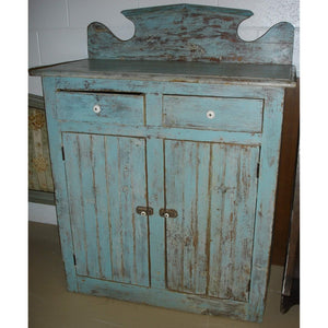 Painted Ontario Kitchen Buffet (blue)-Buffet-Antique Warehouse