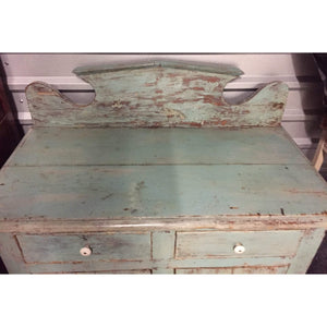 Painted Ontario Kitchen Buffet (blue)-Buffet-Antique Warehouse