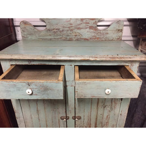 Painted Ontario Kitchen Buffet (blue)-Buffet-Antique Warehouse