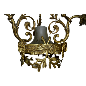 Renaissance style Gilt-Bronze and Patinated-Bronze Chandelier-Chandelier-Antique Warehouse