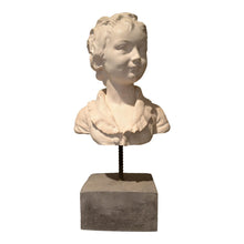 Load image into Gallery viewer, Sculpture, Bust - Young Man&#39;s Head on Stone Pedestal-Sculpture-Antique Warehouse