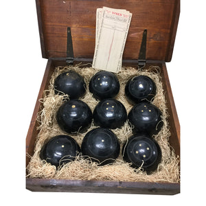 Set of 9 William Sykes Lawn Bowls-Decorative-Antique Warehouse