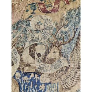 Tapisserie des Cerfs Ailes - Winged Stags Tapestry-Tapestry-Antique Warehouse