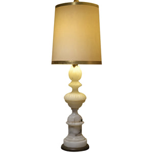 Vintage Mid-Century Italian Alabaster Table Lamp-Lamp-Antique Warehouse