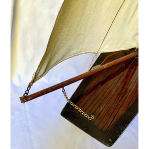 Vintage Schooner - Large Model Sailboat-Decor-Antique Warehouse