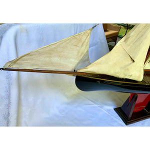 Vintage Schooner - Large Model Sailboat-Decor-Antique Warehouse