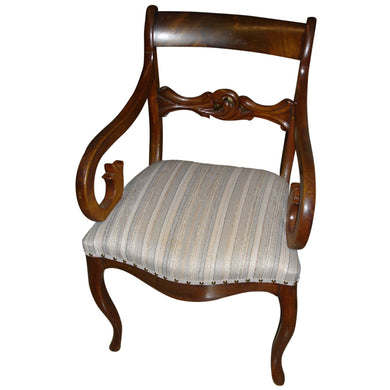 Walnut Armchair-Chairs-Antique Warehouse
