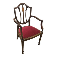 Load image into Gallery viewer, Walnut Shield Back Armchair-Chairs-Antique Warehouse