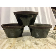 Load image into Gallery viewer, Wide Glazed Terra Cotta Ceramic Planters-Planters-Antique Warehouse