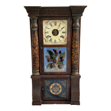 Load image into Gallery viewer, Antique Column Mantle Clock by Van Tassel-Clock-Antique Warehouse